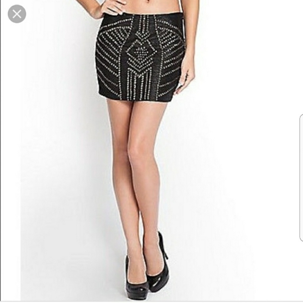 Guess Studded Mini Skirt